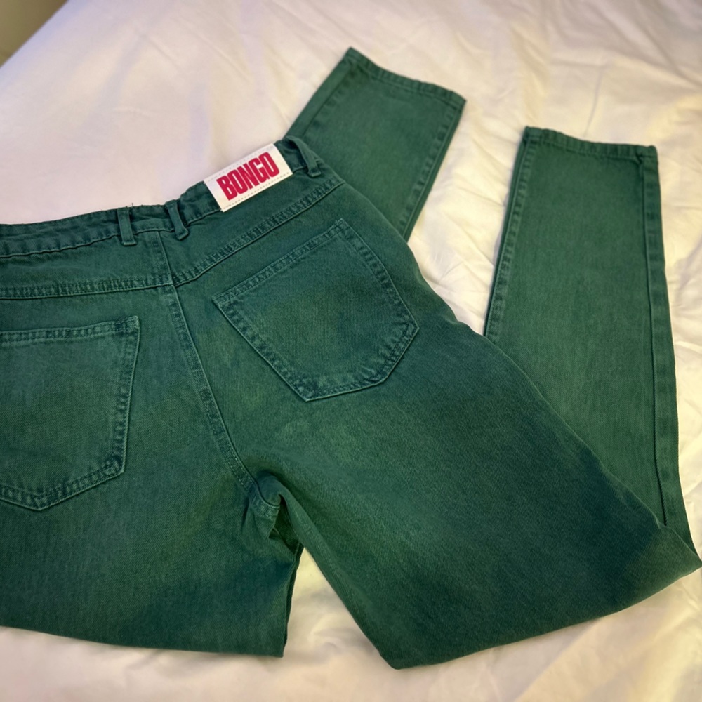 Bongo (forever 21) womens green jeans, size 25